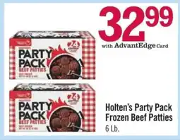 Price Chopper Holten's Party Pack Frozen Beef Patties offer