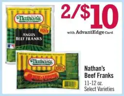 Price Chopper Nathan's Beef Franks offer