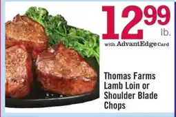 Price Chopper Thomas Farms Lamb Loin or Shoulder Blade Chops offer
