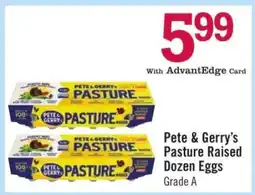 Price Chopper Pete & Gerry’s Pasture Raised Dozen Eggs offer