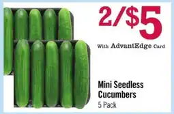 Price Chopper Mini Seedless Cucumbers offer