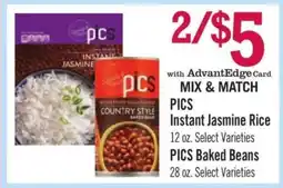 Price Chopper PICS Instant Jasmine Rice offer