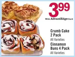 Price Chopper Cinnamon Buns 4 Pack offer