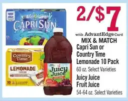 Price Chopper Juicy Juice Fruit Juice offer
