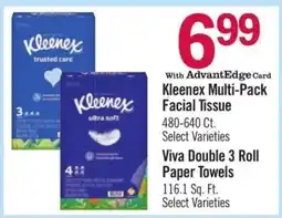 Price Chopper Kleenex Multi-Pack Facial Tissue offer