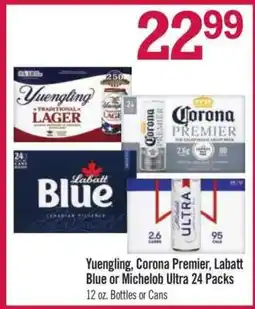 Price Chopper Yuengling, Corona Premier, Labatt Blue or Michelob Ultra 24 Packs offer