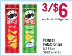 Price Chopper Pringles Potato Crisps offer