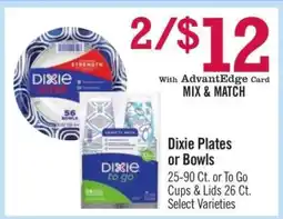 Price Chopper Dixie Plates Or Bowls offer