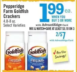 Price Chopper Pepperidge Farm Goldfish Crackers offer