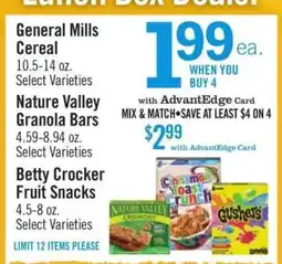 Price Chopper General Mills Cereal offer