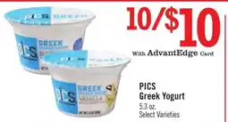Price Chopper PICS Greek Yogurt offer