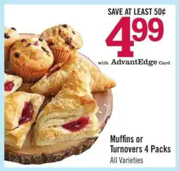 Price Chopper Muffins or Turnovers 4 Packs offer
