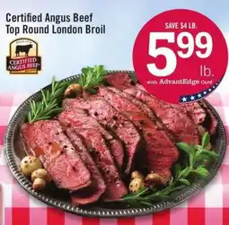 Price Chopper Certified Angus Beef Top Round London Broil offer