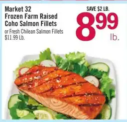 Price Chopper Market 32 Frozen Farm Raised Coho Salmon Fillets offer