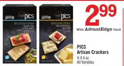 Price Chopper PICS Artisan Crackers offer