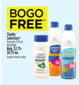 Dollar General Studio Selection Suncare offer