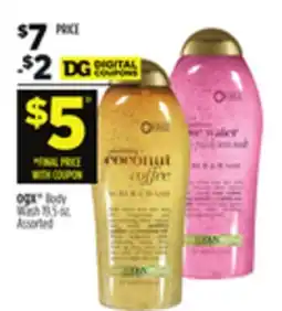 Dollar General OGX Body Wash offer