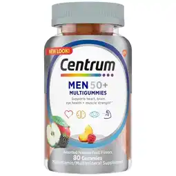 Walgreens Men 50+, Multivitamin & Multimineral Gummies Assorted Fruit offer