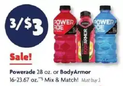Family Dollar Powerade or BodyArmor offer