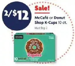 Family Dollar McCafé or Donut Shop K-Cups offer