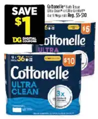 Dollar General Cottonelle ultra clean offer