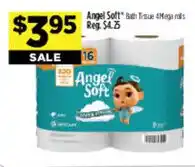 Dollar General Angel Soft bath tissue 4 mega rolls offer