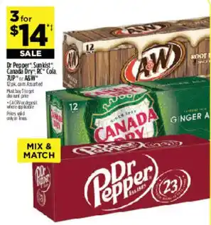 Dr Pepper Canada Dry Mix & Match