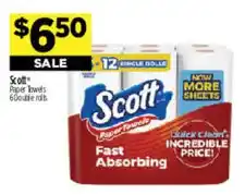 Dollar General Scott paper towels offer