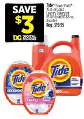 Dollar General Tide PowerPod Laundry Detergent offer