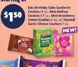 Family Dollar Eatz Birthday Cake Sandwich Cookies offer