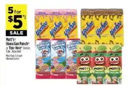 Dollar General Mott's Hawaiian Punch 100% Drinks offer