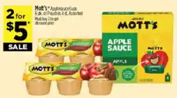 Dollar General Mott's apple sauce offer