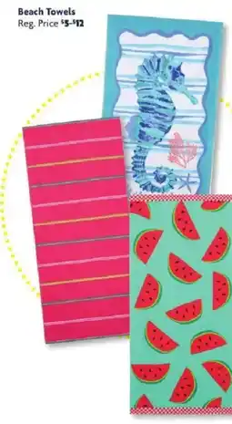Family Dollar Beach Towels offer