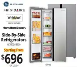 ABC Warehouse Side-by-side refrigerators offer