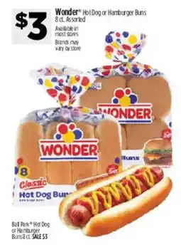Dollar General Wonder Hot Dog or Hamburger Buns offer