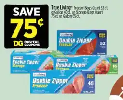 Dollar General True Living freezer bags offer