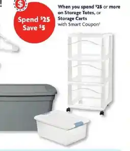 Family Dollar Storage Totes or Storage Carts offer