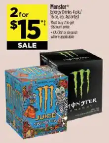 Dollar General Monster Energy Drinks offer