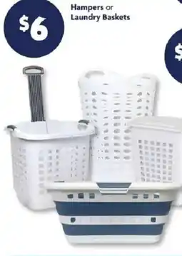 Family Dollar Hampers or Laundry Baskets offer