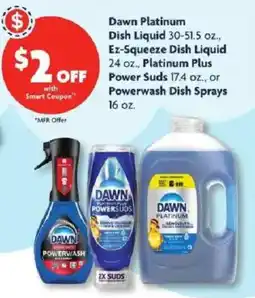 Family Dollar Dawn Platinum Dish Liquid offer