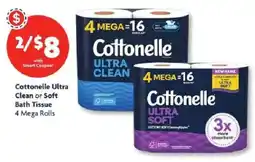 Family Dollar Cottonelle Ultra Clean or Soft Bath Tissue offer