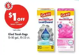 Family Dollar Glad Trash Bags offer