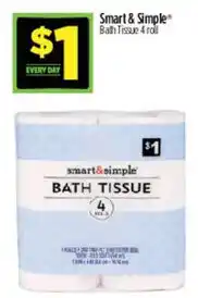 Dollar General Smart & Simple bath tissue offer