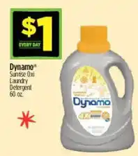 Dollar General Dynamo sunrise oil laundry detergent offer