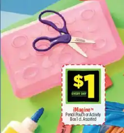 Dollar General iMagine Pencil Pouch or Activity Box 1 ct. Assorted offer