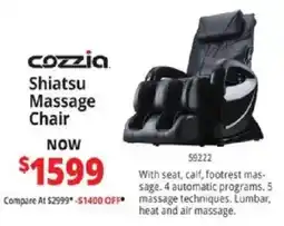 ABC Warehouse Cozzia Shiatsu Massage Chair offer