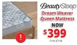 ABC Warehouse Beauty Sleep dream weaver queen mattress offer