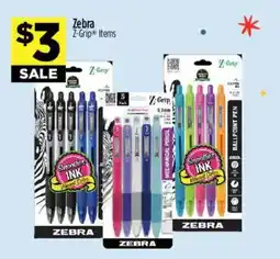Dollar General Zebra Z-Grip Items offer