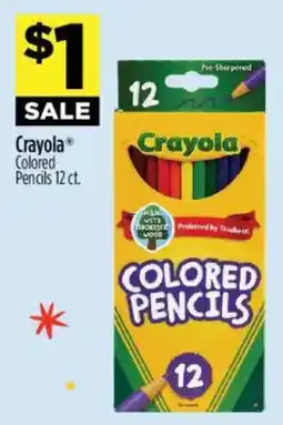Dollar General Crayola colored pencils offer