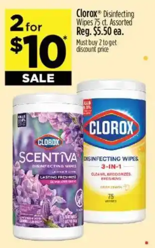 Dollar General Clorox disinfecting wipes offer